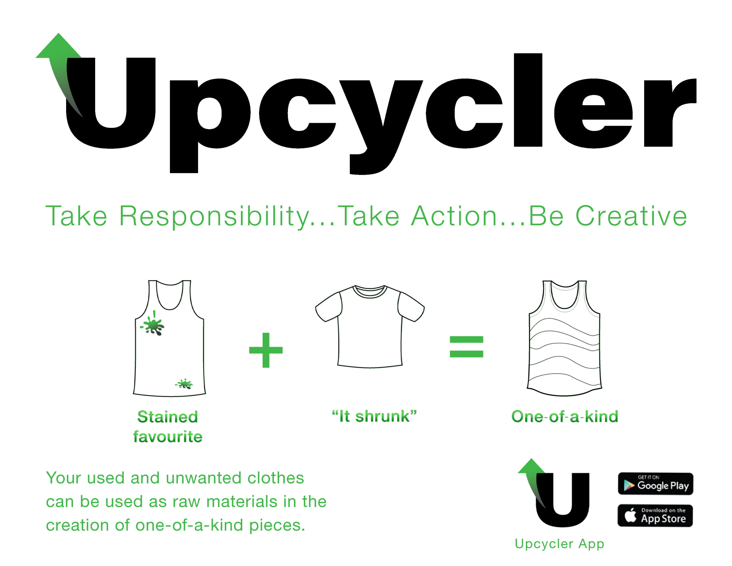 Advertisment of the Upcycler App. JPEG. 11x8.5.